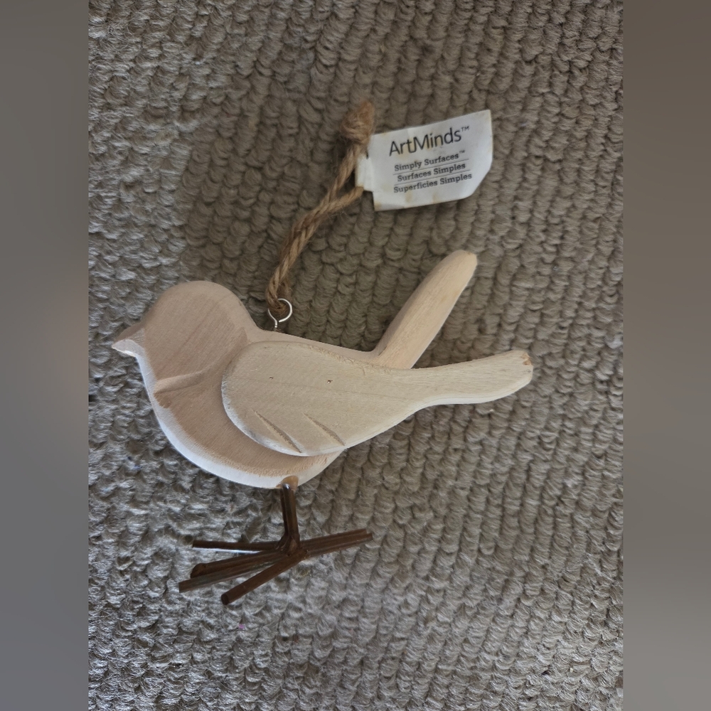 ArtMinds Wooden Bird Decor NWT